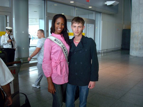 With Miss Jamaica